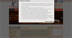 Desktop Screenshot of mlegal.in